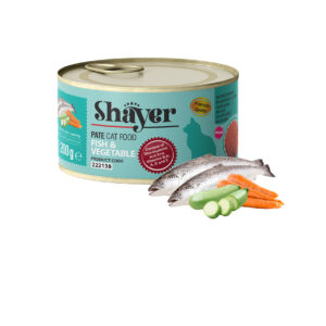 پته- كنسرو ماهي و سبزيجات گربه 200 گرمي shayer