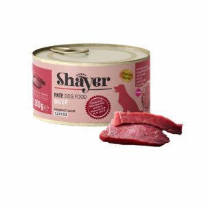 پته- کنسرو گوشت قرمز سگ 200 گرمی شایر(کالباسی )