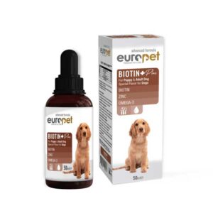 شربت سگ پوست و مو بیوتین پلاس Europet