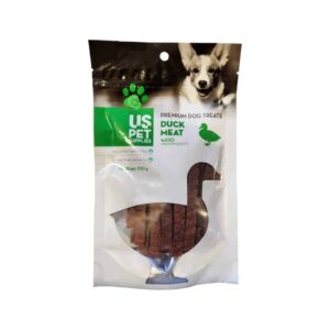تشویقی سگ استیک اردک و سبزیجات حاوی کلاژن 100گرمی us pet