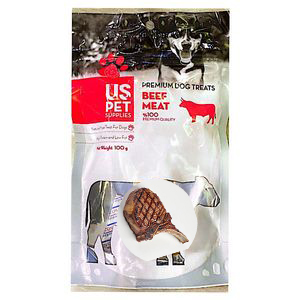 تشویقی سگ دنده گاو باربیکیو 100گرمی uspet