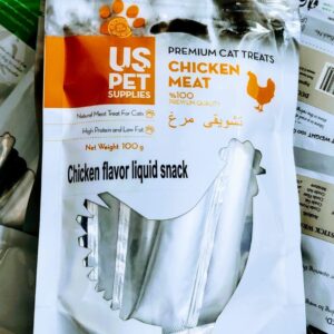 تشویقی گربه پوره گوشت مرغ100 گرمی us pet