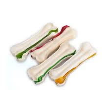 تشویقی سگ مدل استخوان دو رنگ پرس شده 5سانتی 100 گرمی