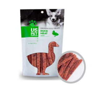 تشویقی سگ استریپ کوچک مرغ و اردک 100گرمی us pet