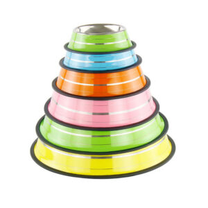 ظرف استيل رنگي سايز 30 لوگو