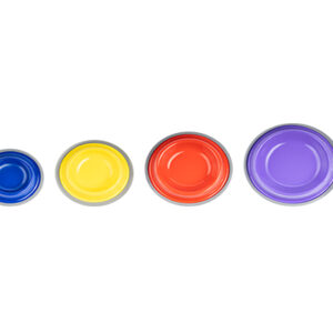 ظرف آب و غذای فلزی رنگی Xlarge