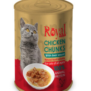 كنسرو چانك با طعم مرغ مخصوص گربه 380 گرمي Royal coco