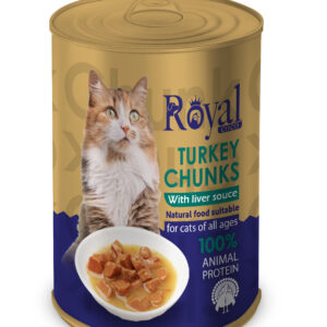 كنسرو چانك با طعم بوقلمون مخصوص گربه 380 گرمي Royal coco