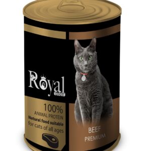 كنسرو مخصوص گربه با طعم گوشت 380 گرمي  Royal coco