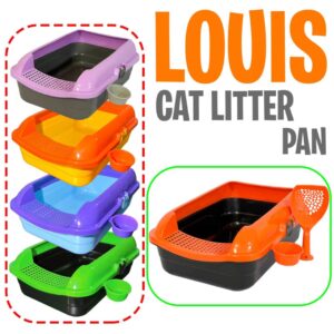 توالت و ظرف خاک گربه با لبه قفل دار