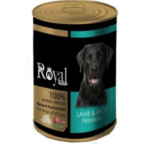كنسرو مخصوص سگ با طعم بره و برنج 380 گرمي  Royal coco
