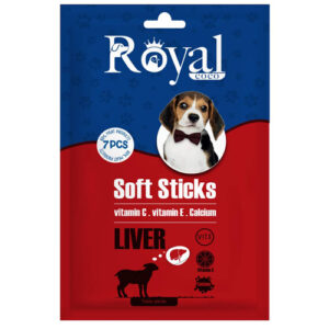 تشويقي مدادي نرم مخصوص سگ 7 عددي طعم جگر Royal coco