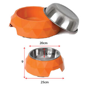 ظرف غذاي كرال با كاسه استيل  petsa